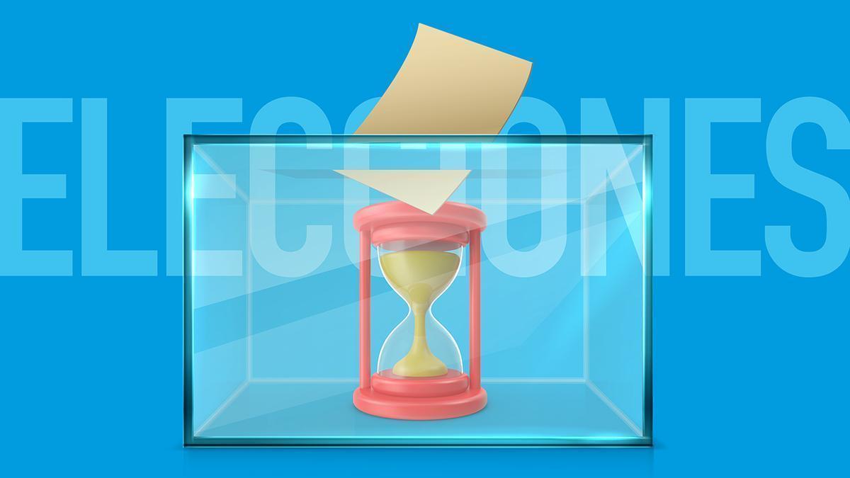 Ilustración de la cuenta atrás para las elecciones.