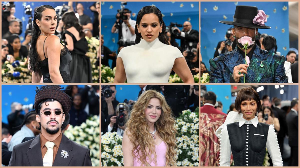 Desde las españolas Rosalía y Georgina Rodríguez, el poder latino en la Met Gala también lo han representado los colombianos Maluma y Shakira, el puertorriqueño Bad Banny y la oscarizada Zoe Saldaña, de origen dominicana-puertorriqueña.