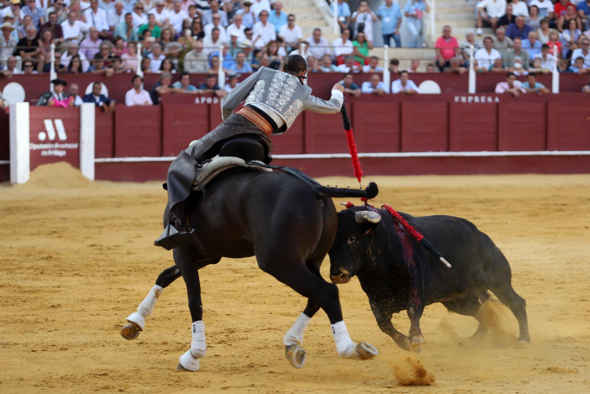 Rejones en la Feria de Málaga: Guillermo Hermoso y Ferrer Martín, doble Puerta Grande en Málaga