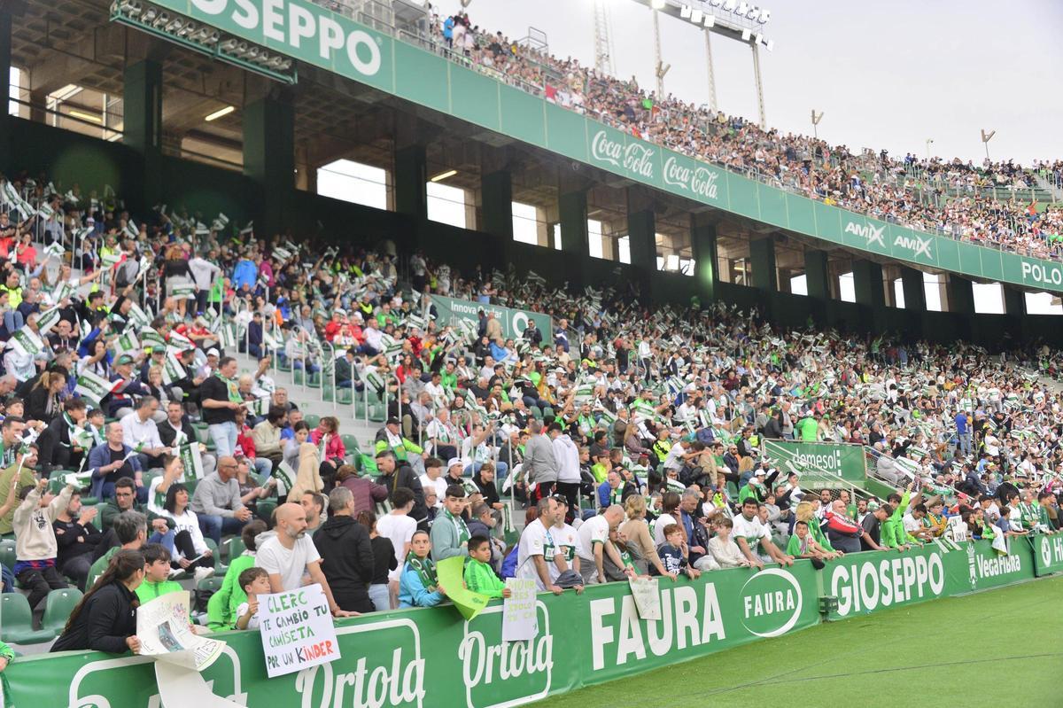 Los seguidores franjiverdes respondieron de forma masiva en el encuentro contra el Albacete