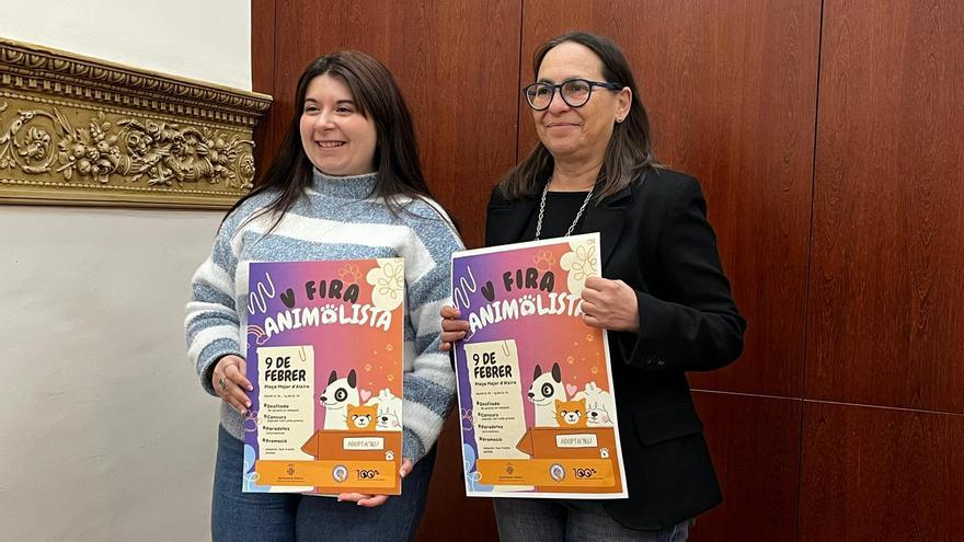 Una veintena de protectoras busca familias adoptivas en la V Feria Animalista de Alzira