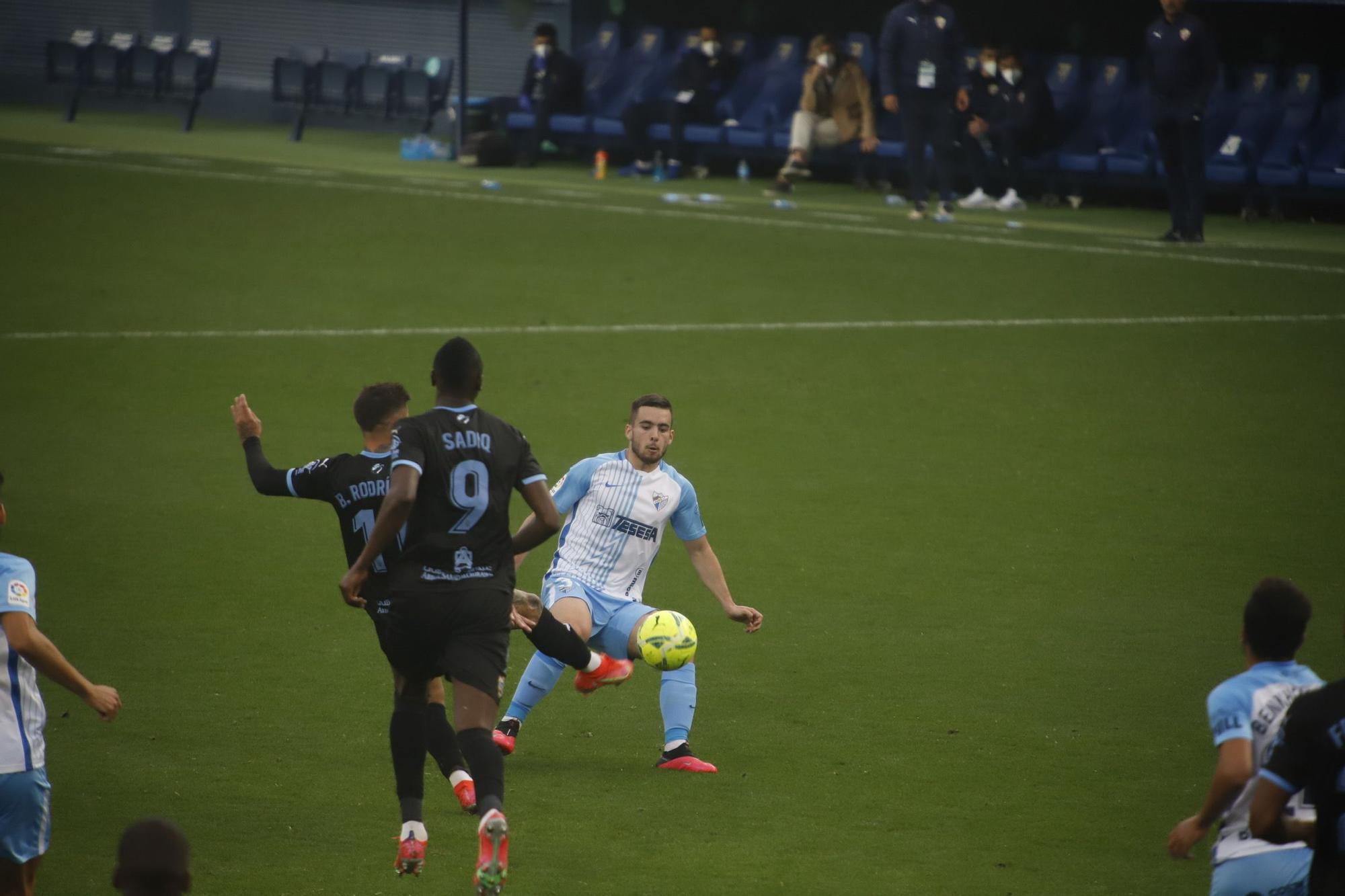 Partido de la Liga Smartbank entre el Málaga CF y el Almería