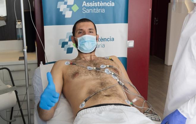 Los jugadores de baloncesto del FC Barcelona pasan los exámenes médicos del coronavirus