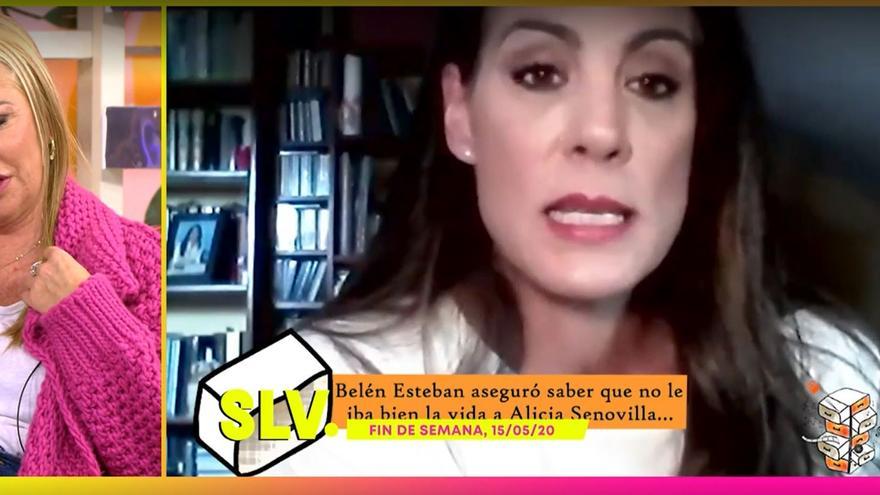 Belén Esteban estalla en ‘Salvame’ contra Alicia Senovilla: “Que pregunten a sus compañeros”