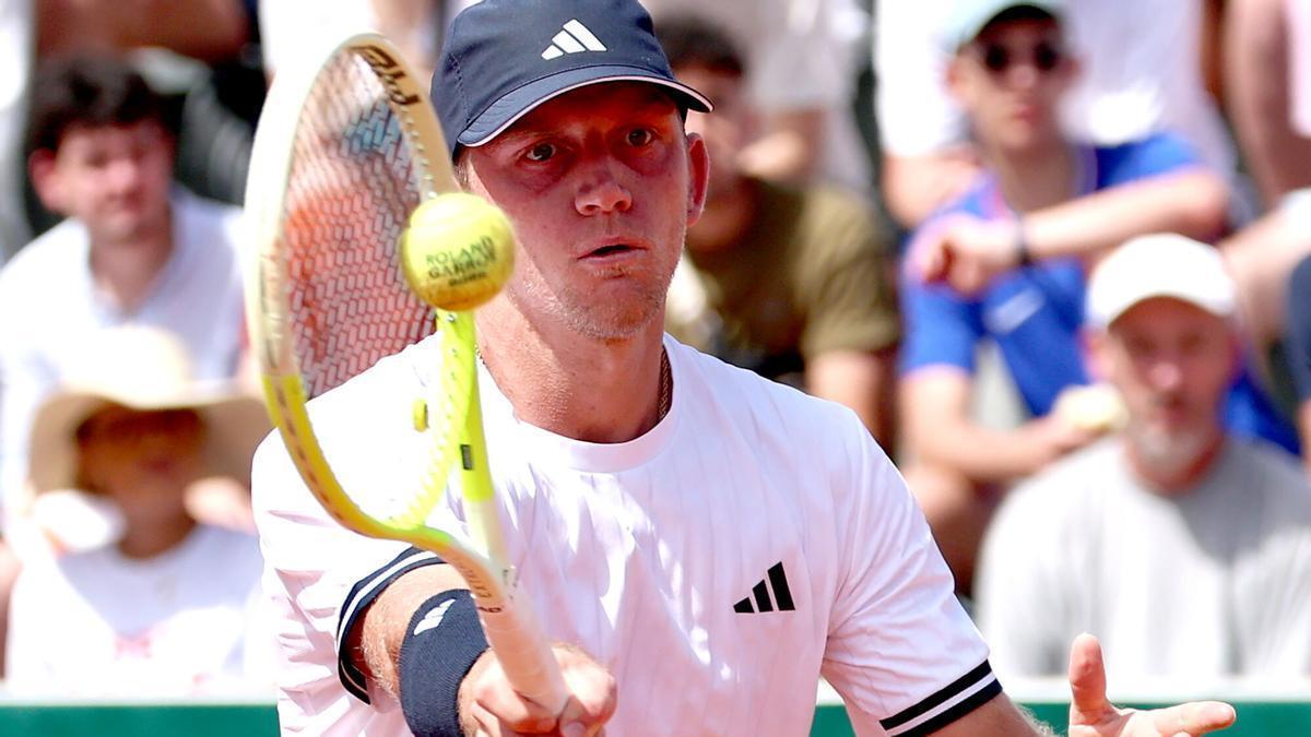 Alejandro Davidovich, en Roland Garros.