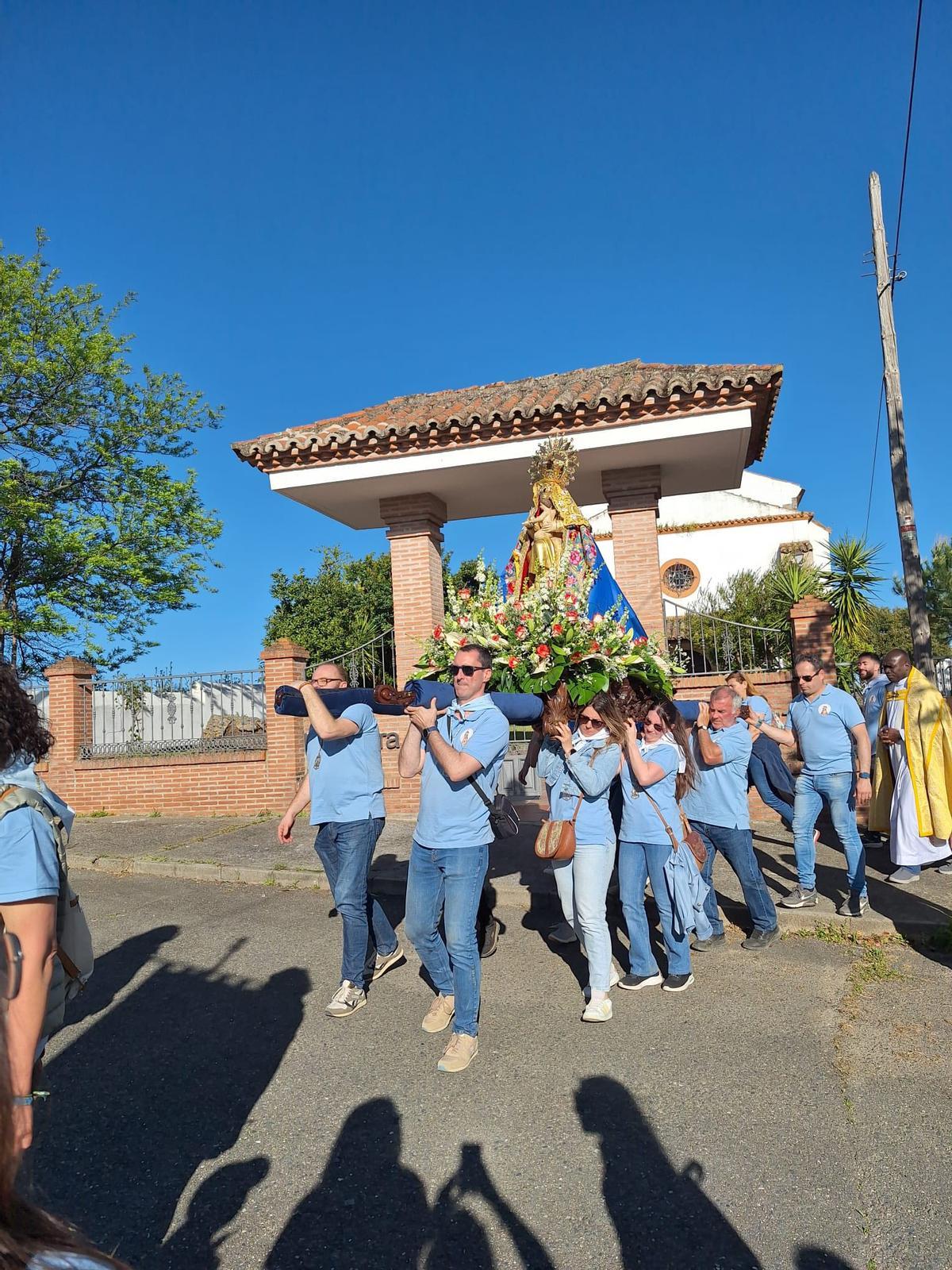 Traslado de la Virgen de la Luz de Malpartida de Plasencia.