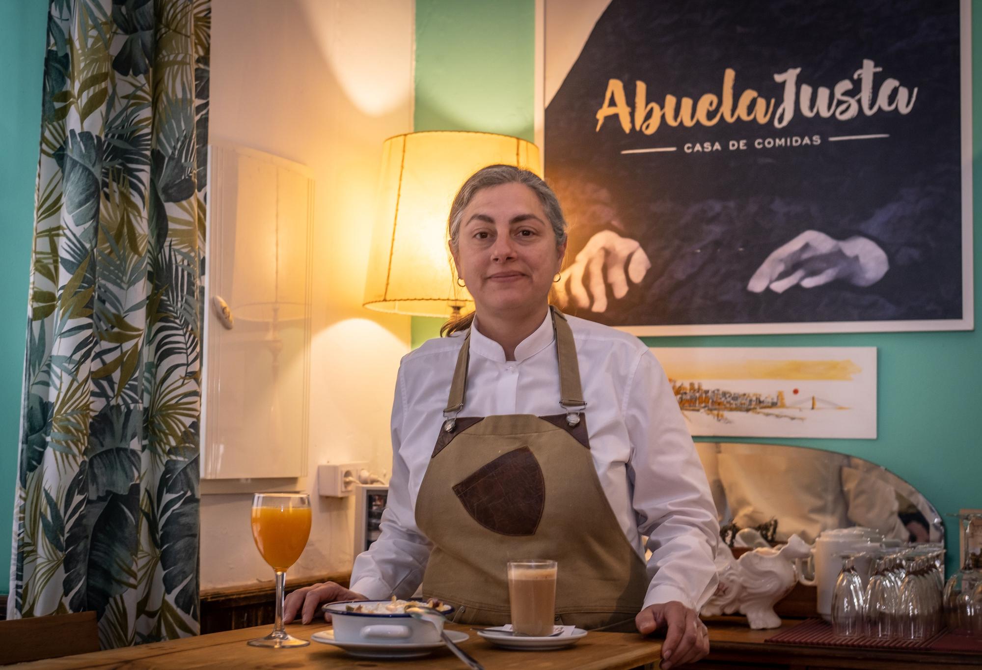 María Teresa Campiñez, con un desayuno en &#039;La Abuela Justa&#039;.