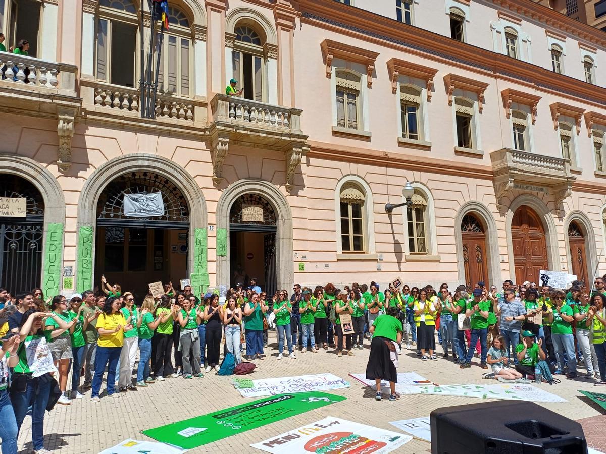 Abraçada a l'IES Ribalta