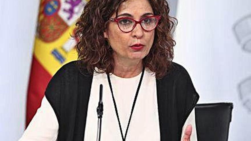 La ministra portaveu, María Jesús Montero