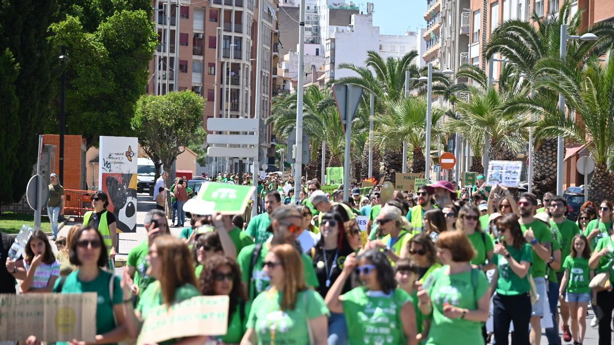 Los profesores de Castellón acumulan ya cuatro semanas de huelgas y protestas.