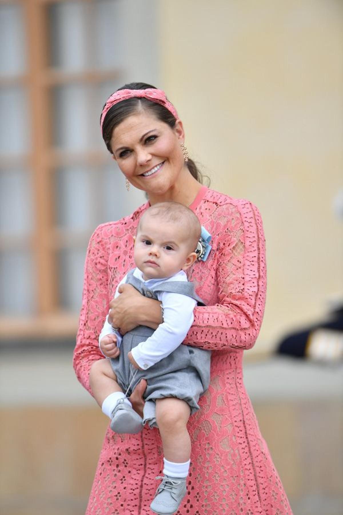 Bautizo de Alexander de Suecia, Victoria y su hijo Nicolás