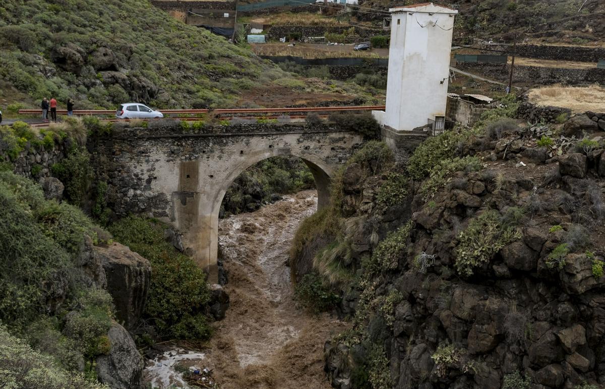 Efecto de la tormenta Therese norte de Gran Canaria