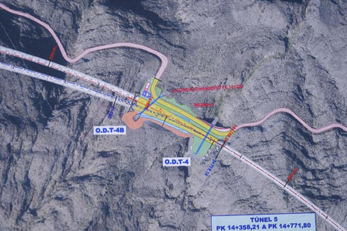 Visitas a las obras de la carretera de La Aldea