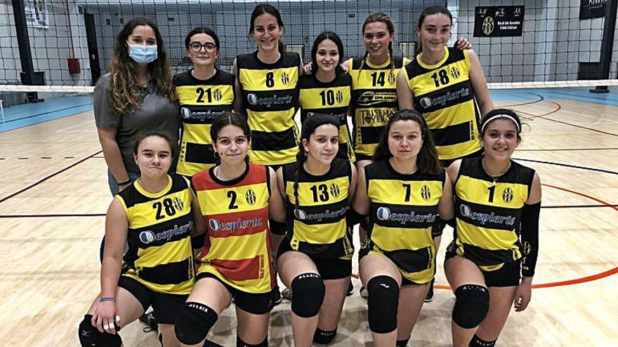 Voleibol  Triplete triunfal de las cadetes, infantiles y alevines del Real de Gandia CF 