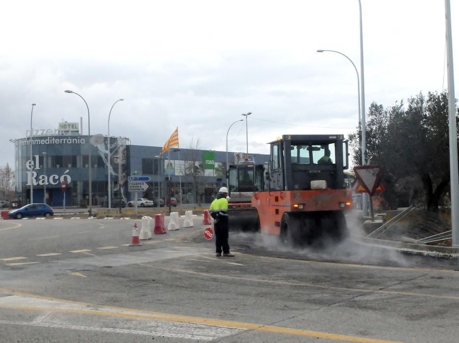 Les obres a la C-260 a Figueres