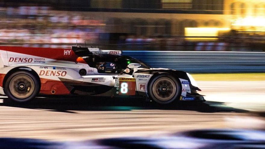 El Toyota de Alonso en las 1.000 Millas de Sebring.