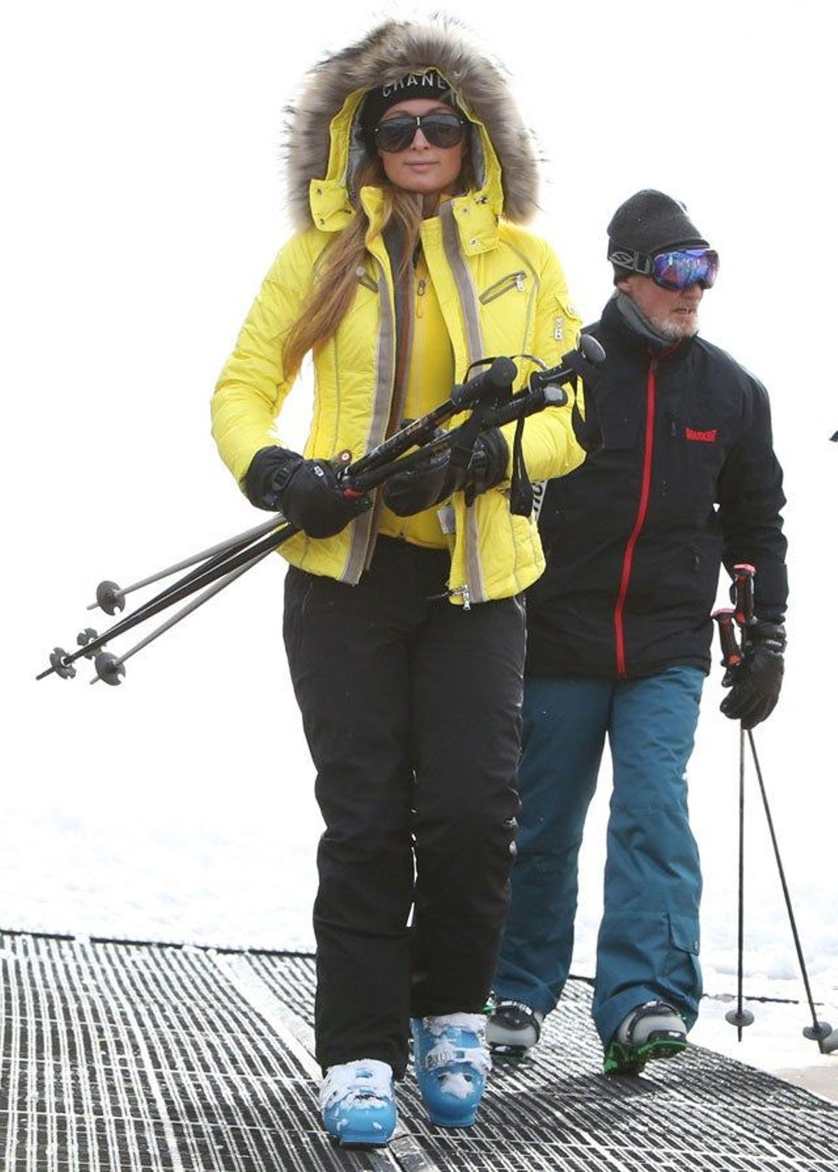 Paris Hilton y el esquí