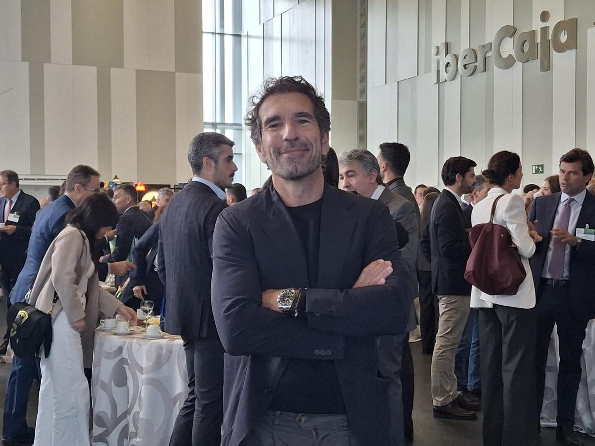 Borja Vázquez, cofundador y presidente de Scalpers durante el congreso en Badajoz.