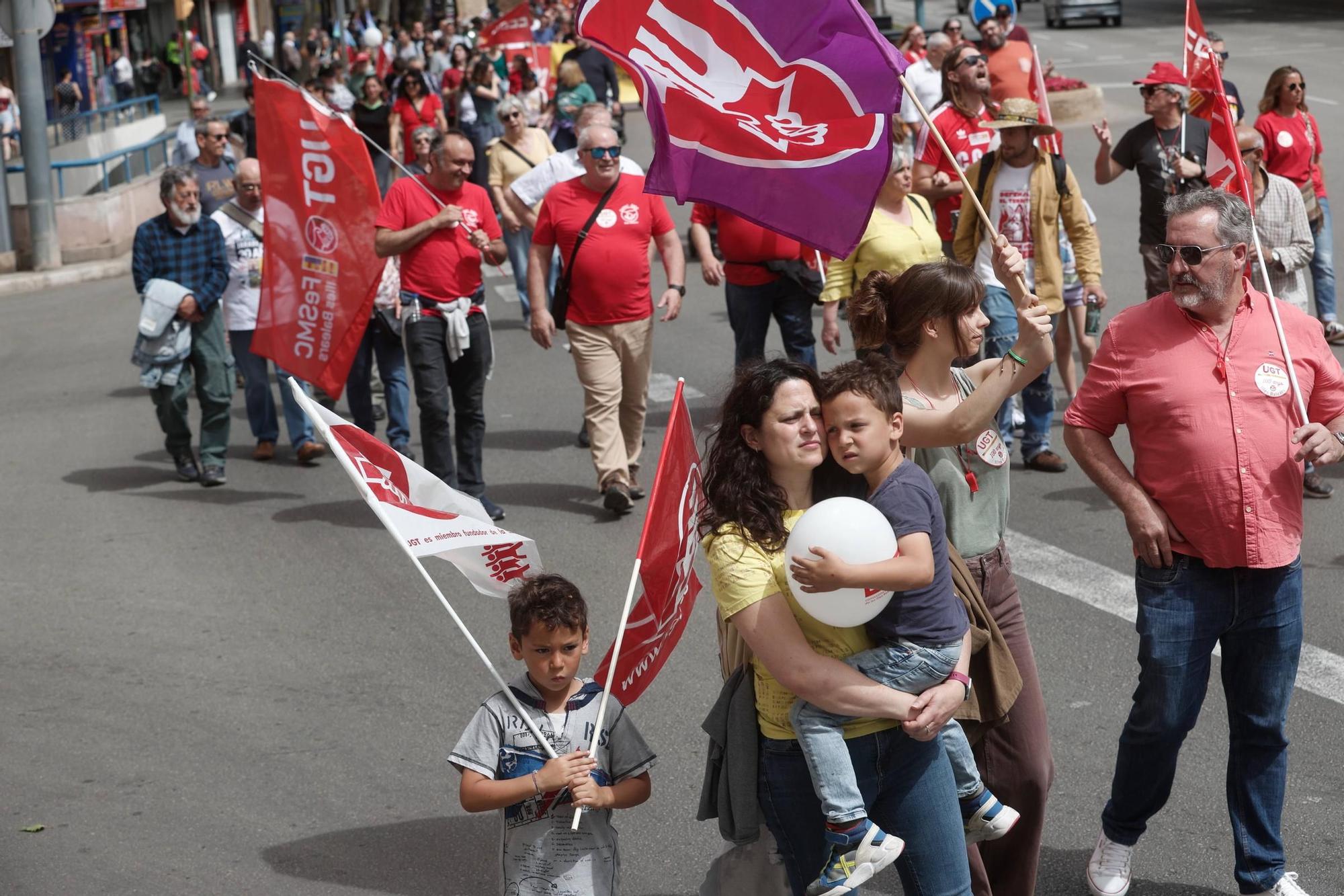 Manifestación del Día del Trabajador en Palma