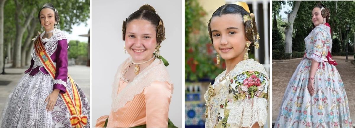 Las candidatas a Fallera Mayor infantil de Xàtiva.