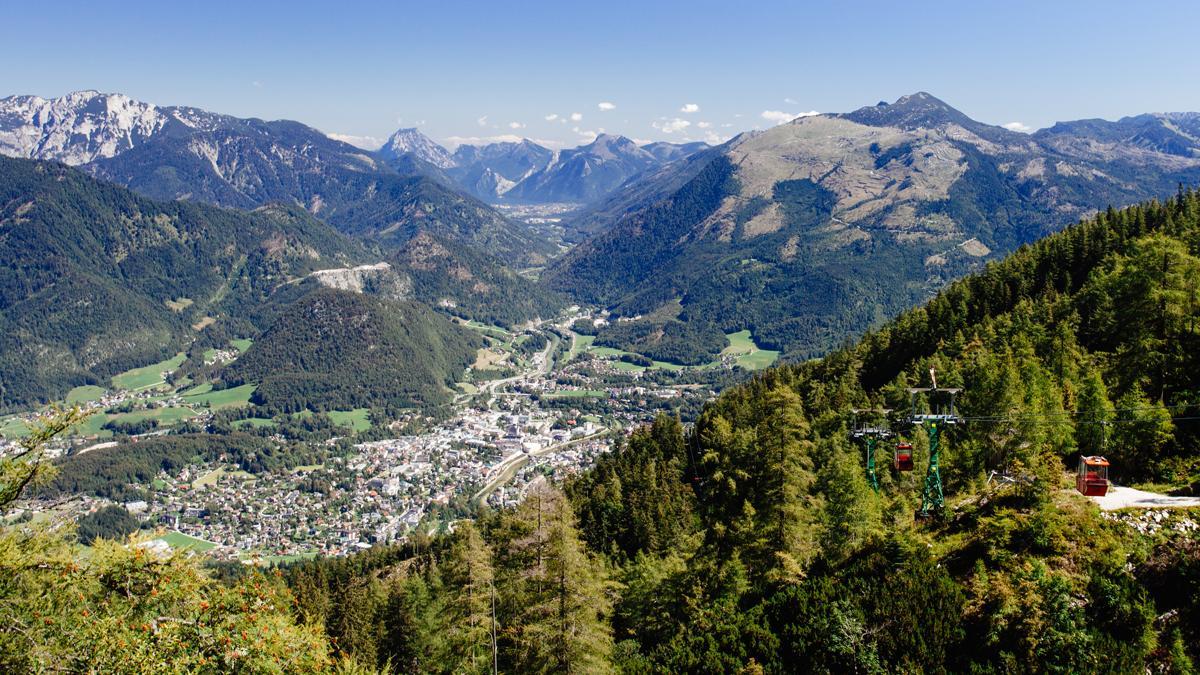 Vista desde el monte Katrin hacia Bad Ischl