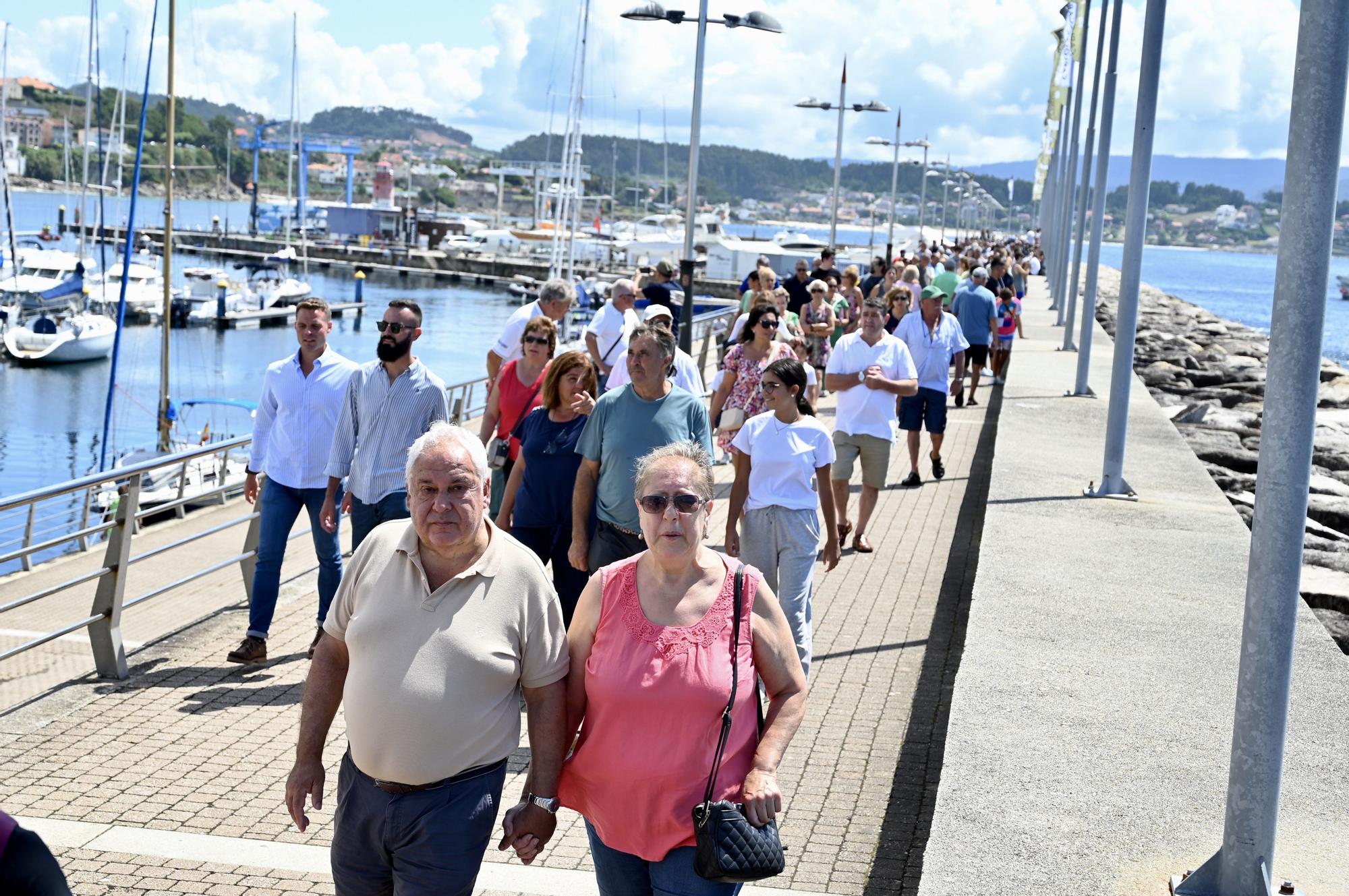 La infanta Elena se reúne con Juan Carlos I en Sanxenxo