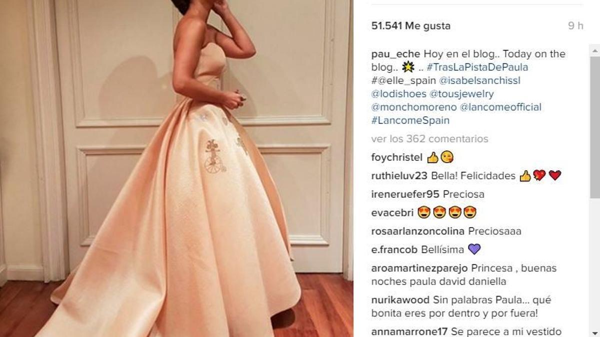 El look de princesa de Paula Echevarría