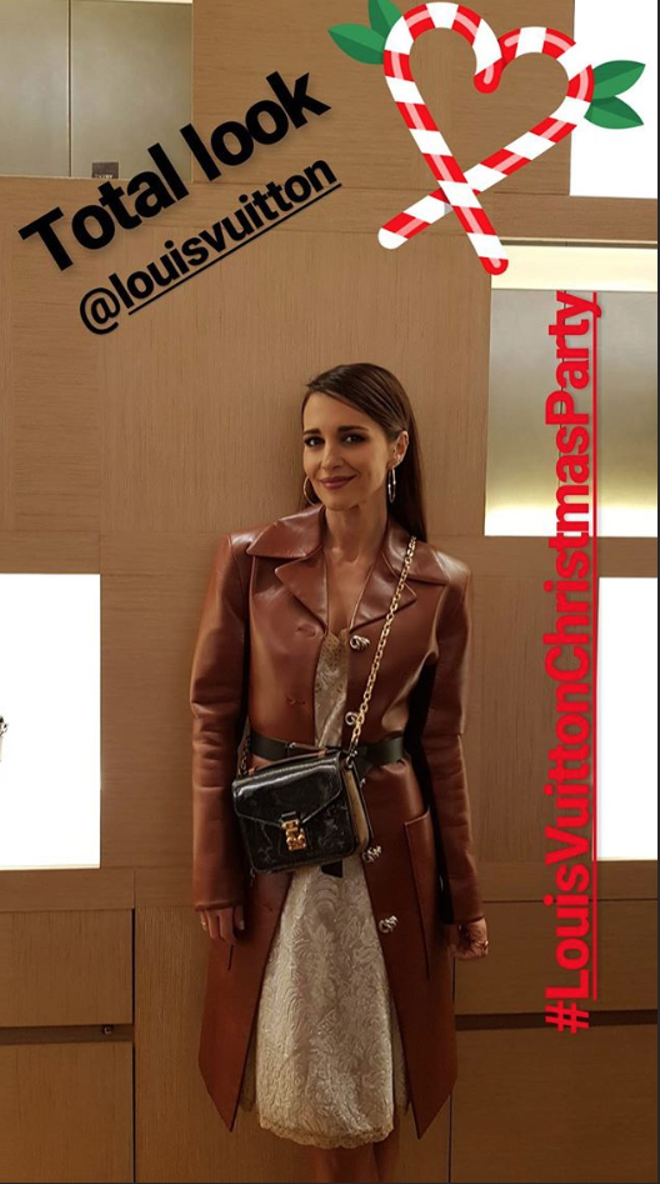 Paula Echevarría con total look de Louis Vuitton