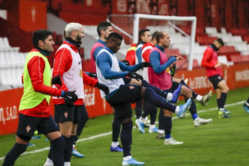 Entrenamiento del Sporting en Mareo.