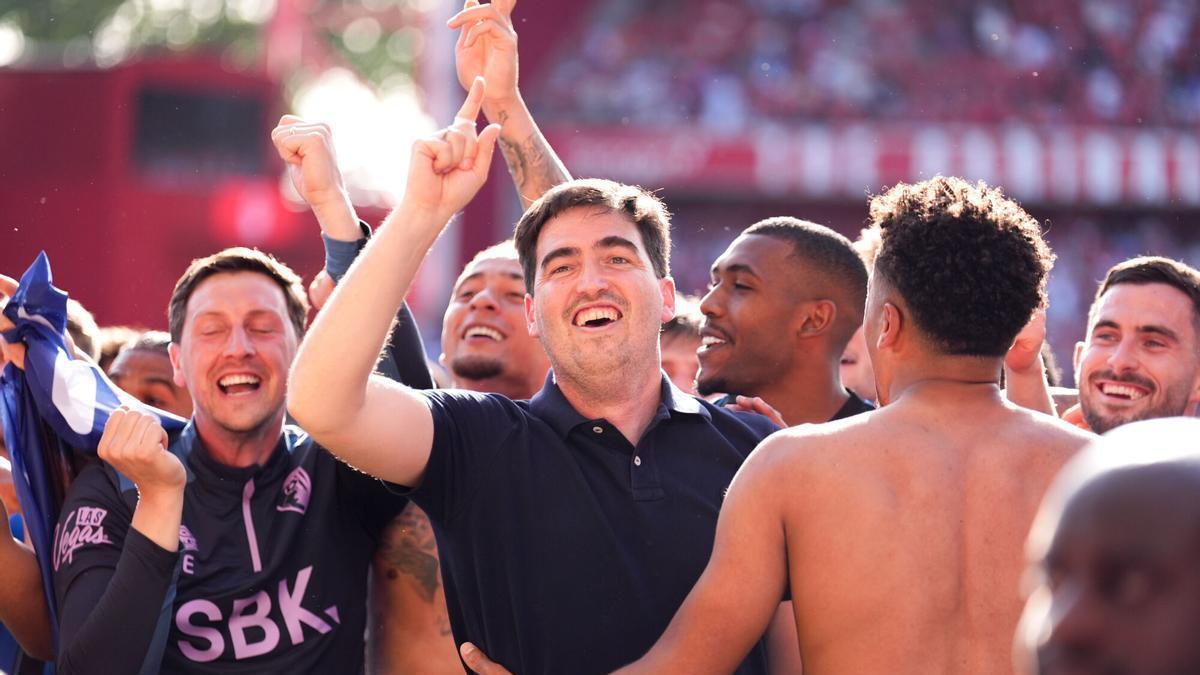 Andoni Iraola tras finalizar su último partido con el Bournemouth.