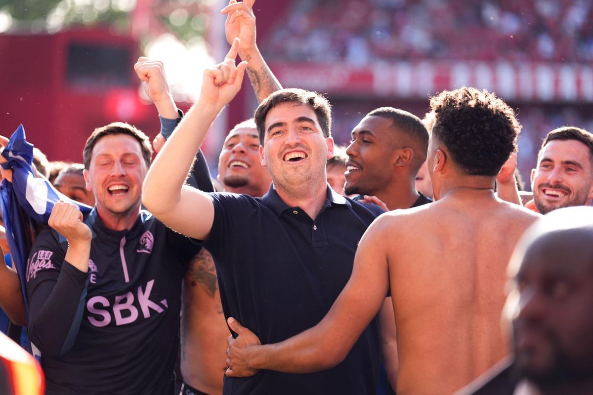 Andoni Iraola tras finalizar su último partido con el Bournemouth.