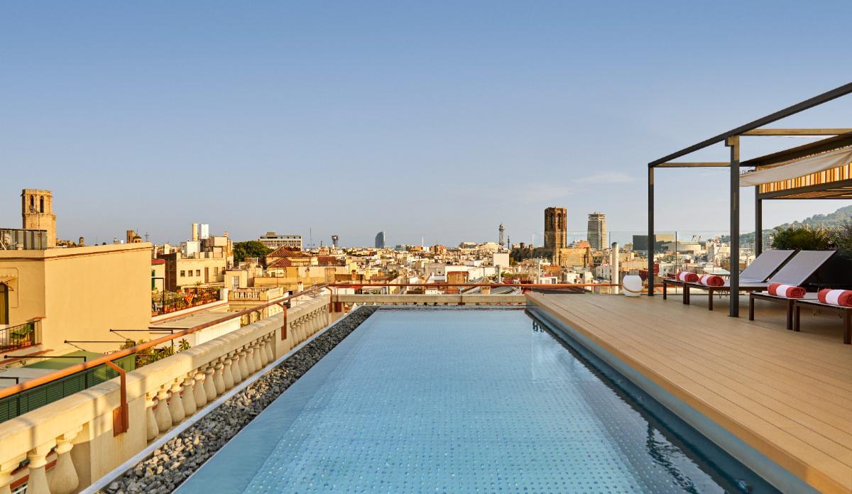 Barcelona 9/6/2021 Terraza hotel kimpton