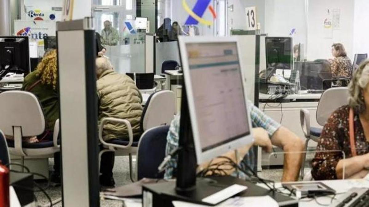 Una oficina de la Agencia Tributaria.
