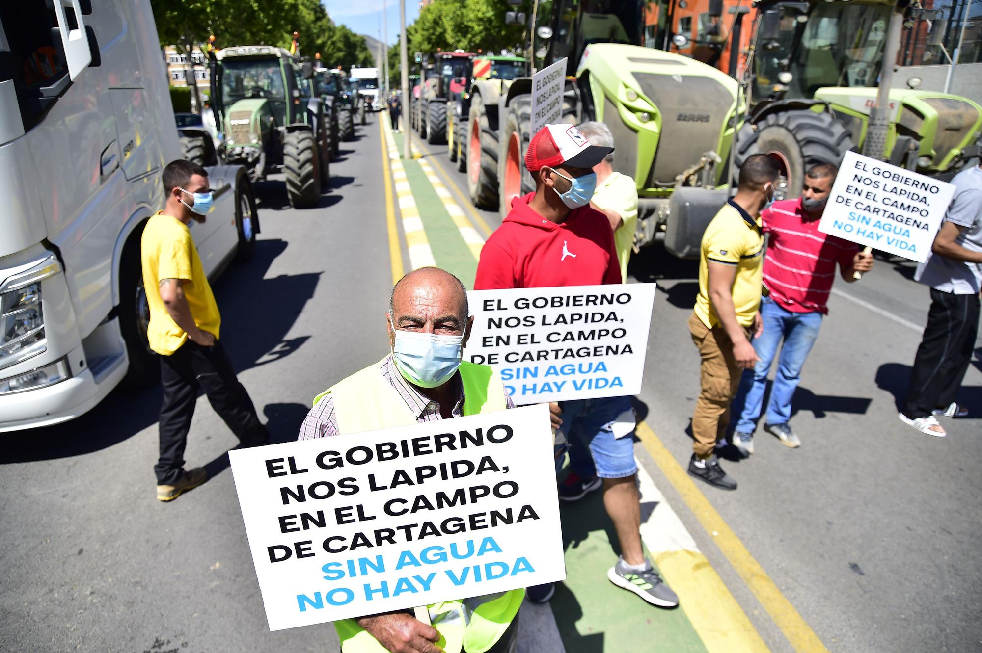 Protesta en defensa del Trasvase en Cartagena