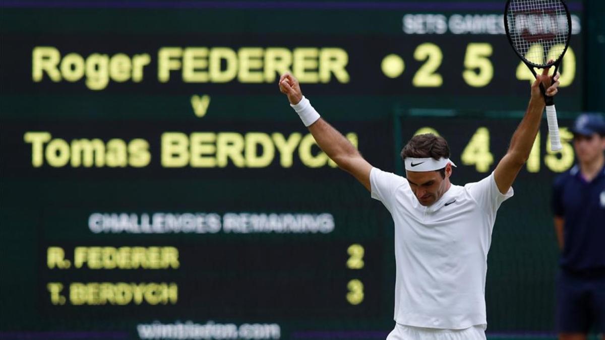 Roger Federer, el segundo finalista más 'viejo' de la historia de Wimbledon