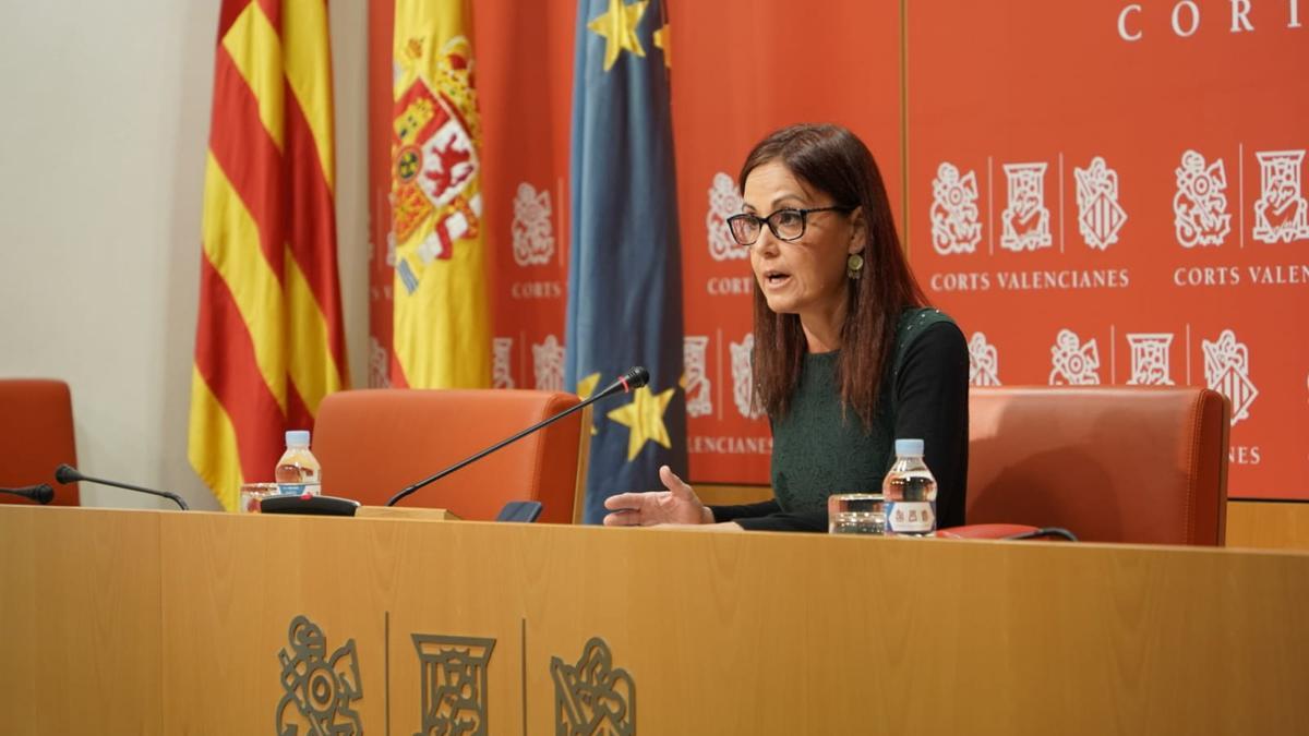 La portavoz de Medio Ambiente del Grupo Popular en las Cortes, Elisa Díaz.