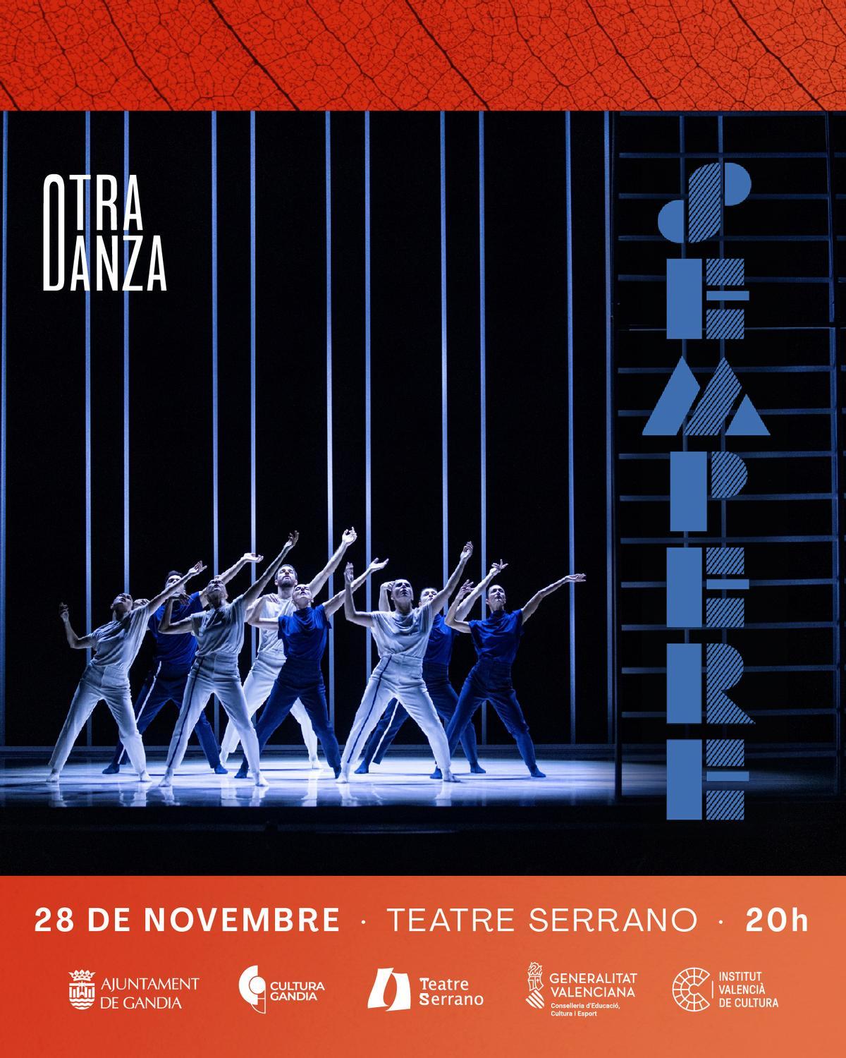 Una imagen del espectáculo de danza que se representa en el Teatre Serrano de Gandia