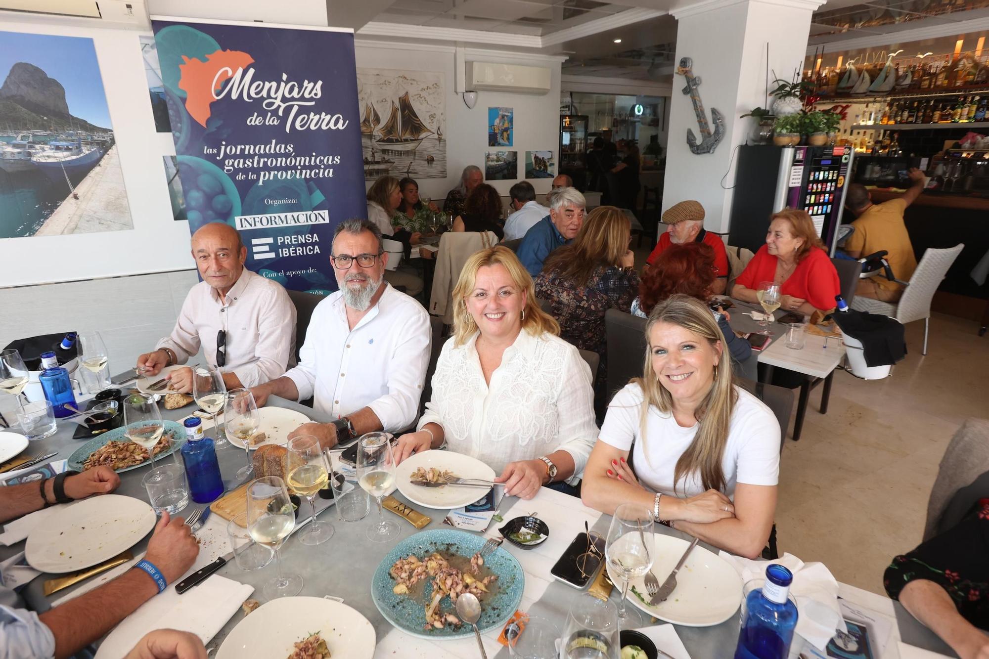 Entre los asistentes estuvieron Pepe Gómez, fundador del restaurante Racó del Pla de Alicante; Paco Bernabé,  coordinador de «Menjars de la Terra» de INFORMACIÓN; Ana Sala, alcaldesa de Calp y la concejala Paqui Solivelles.