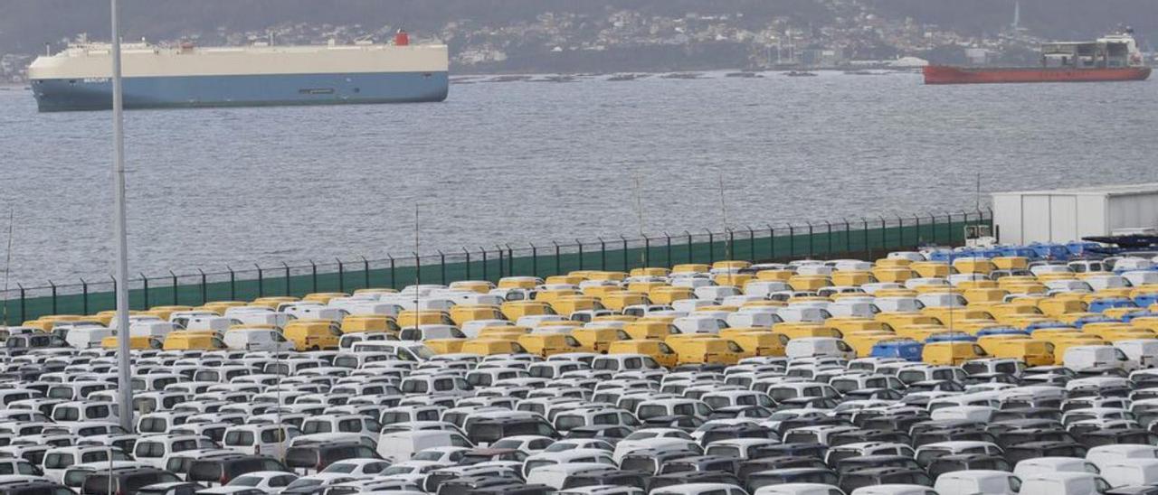 Vista de la terminal de coches ayer casi al 100% de capacidad.