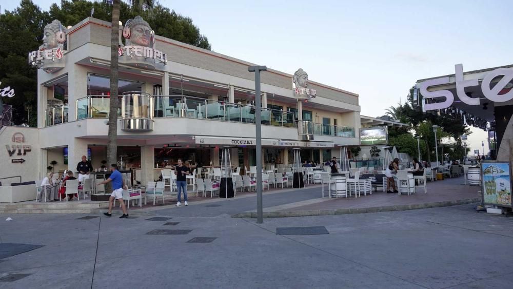 Despliegue policial en Magaluf por el partido Arsenal-Chelsea