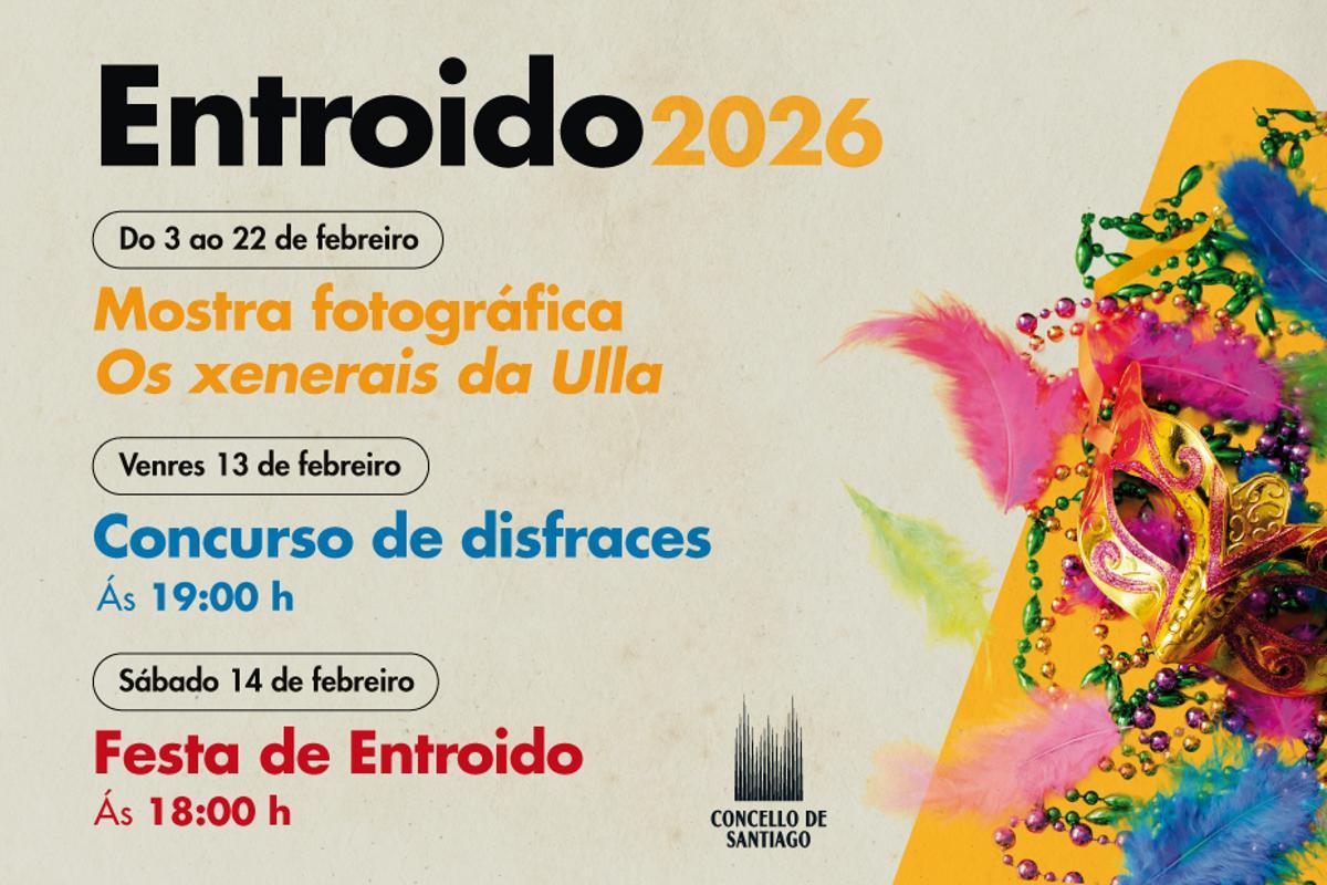 Cartel de la programación de actividades carnavalescas de Área Central.