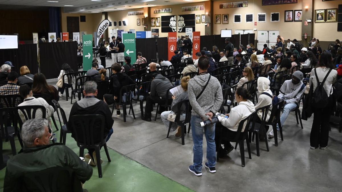 VÍDEO I Maratón de entrevistas en Burriana para optar a casi 200 puestos de trabajo