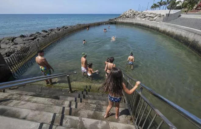 El Perchel, el refugio de agua salada que esconde la costa de Arguineguín
