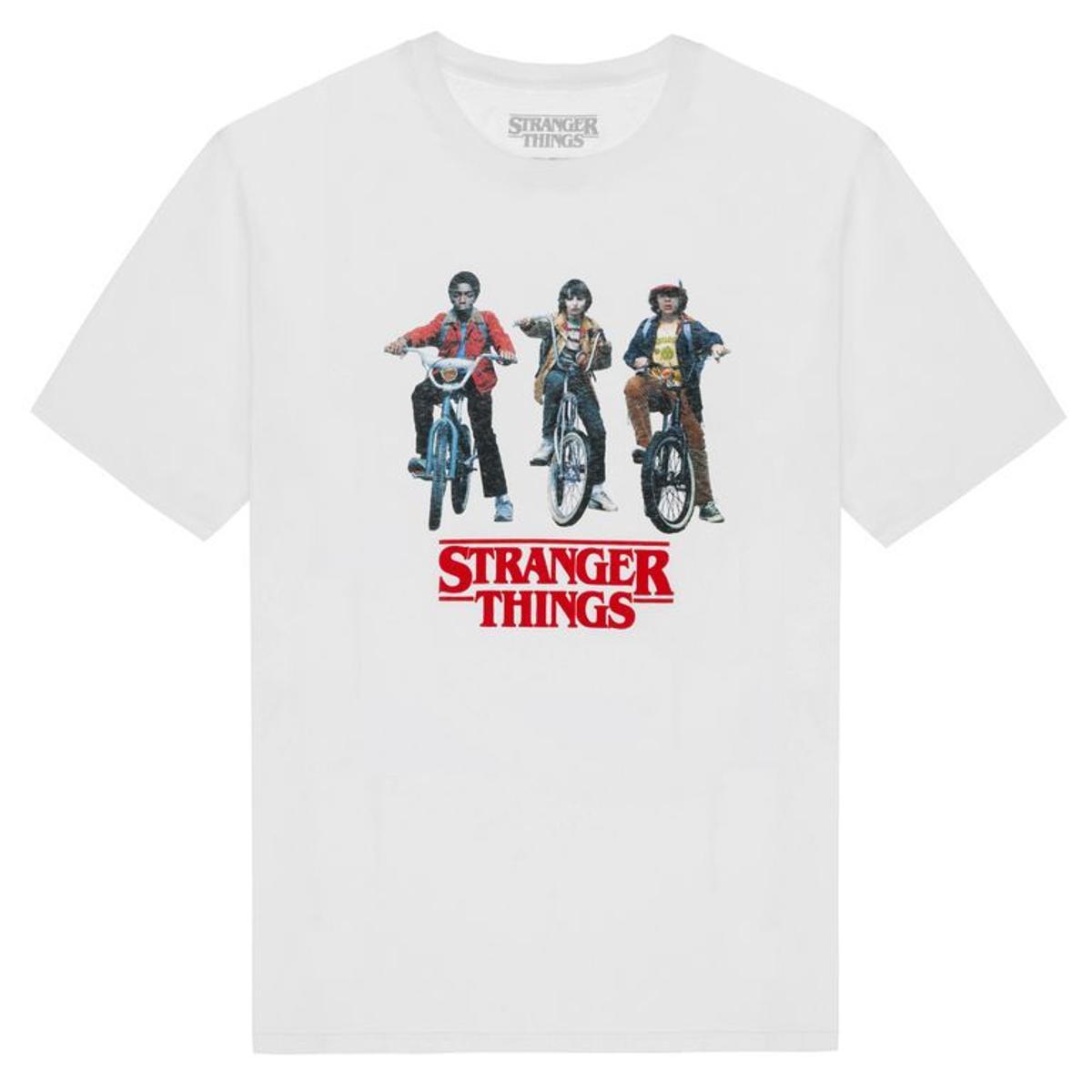 Camiseta de Pull&amp;Bear con Lucas, Mike y Dustin, de 'Stranger things'