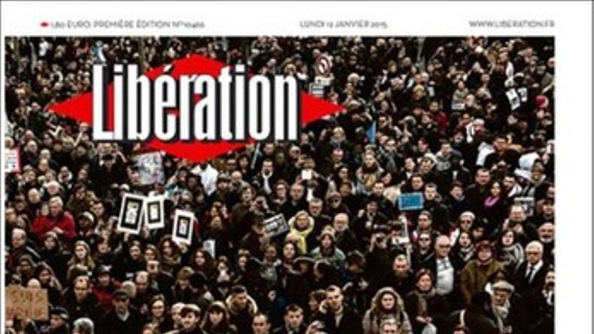 La portada de 'Libération'.