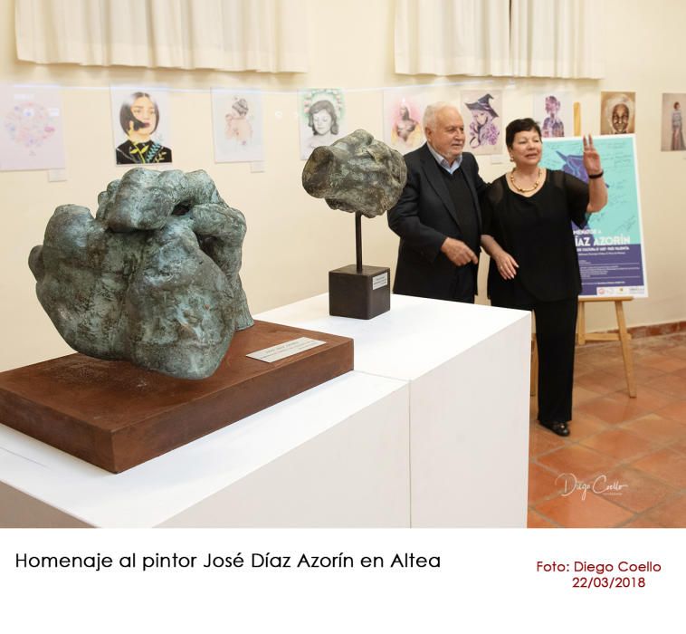 El pintor José Díaz Azorín, homenajeado en Altea