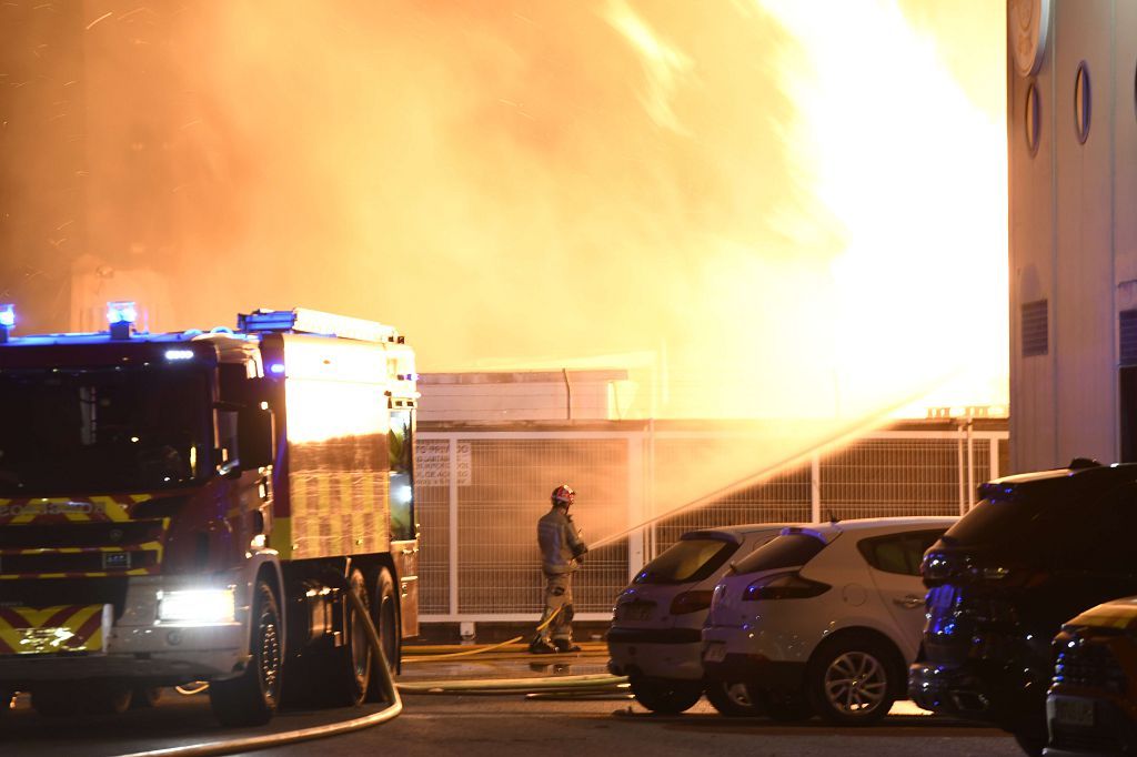 Estas son las imágenes que el aparatoso incendio de Puente Tocinos ha dejado este sábado