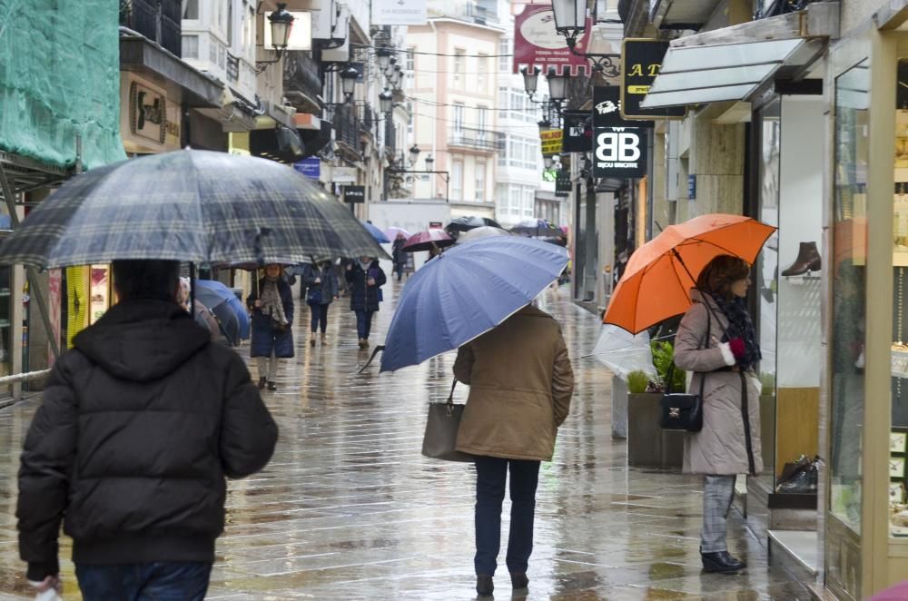 Las imágenes del temporal en A Coruña este sábado