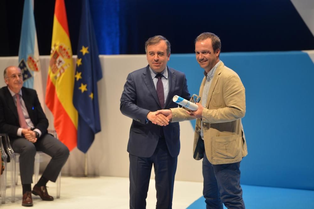 Los premiados, durante la gala // Gustavo Santos