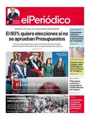 La portada de EL PERIÓDICO del 13 de octubre de 2025